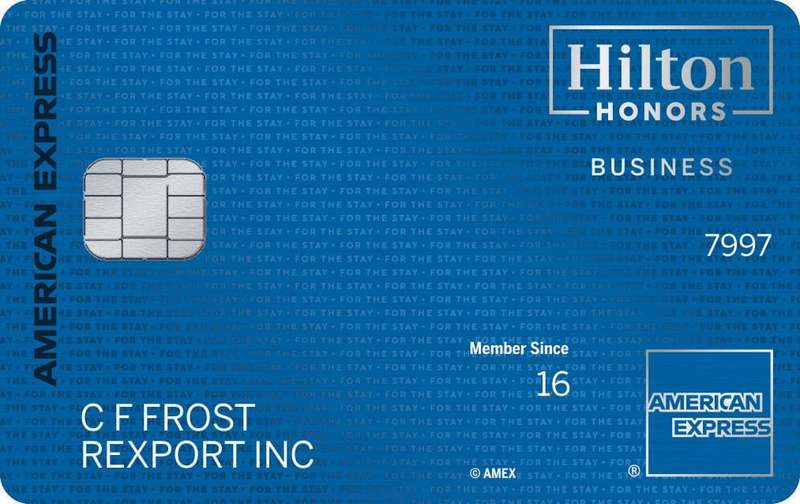 The Hilton Honors American Express Business Card card art